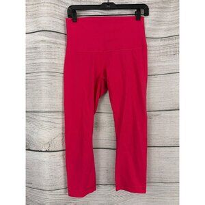 Lululemon High-Rise Hot Pink Cropped Leggings Size 8
